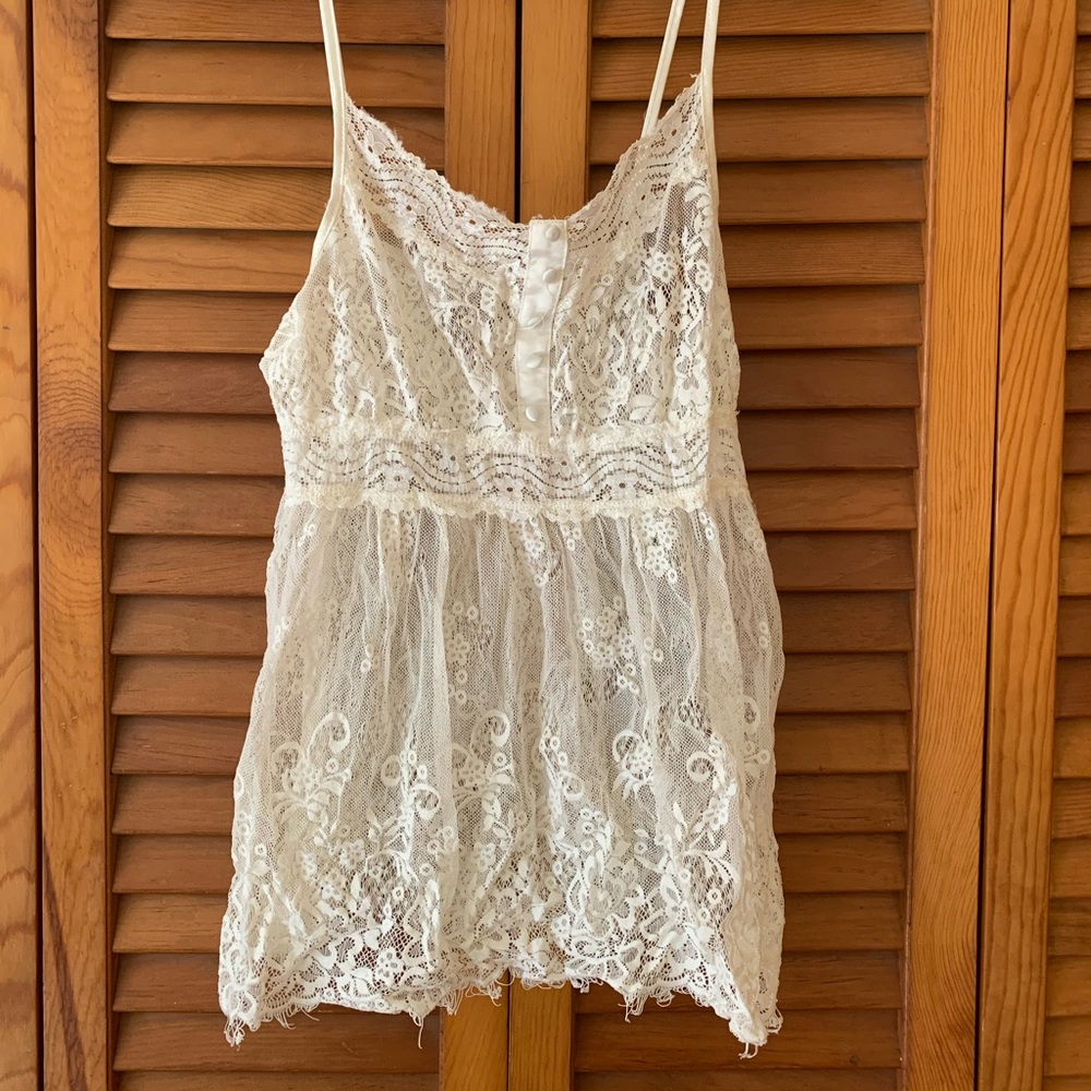 Lace babydoll top